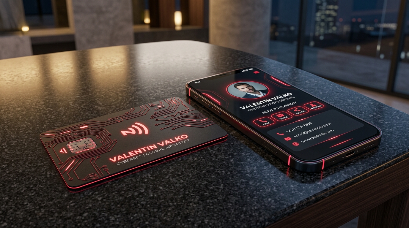 Silver NFC Akıllı Kartvizit